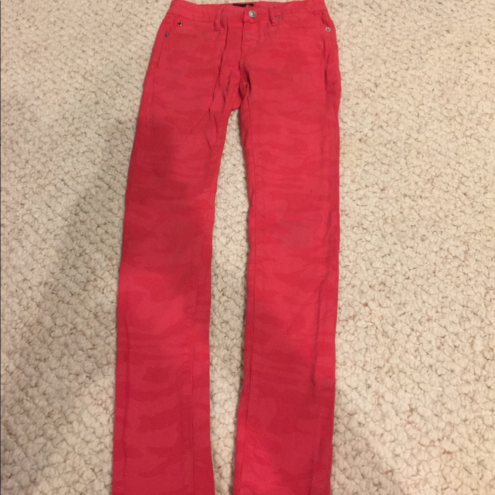 orange camo jeans