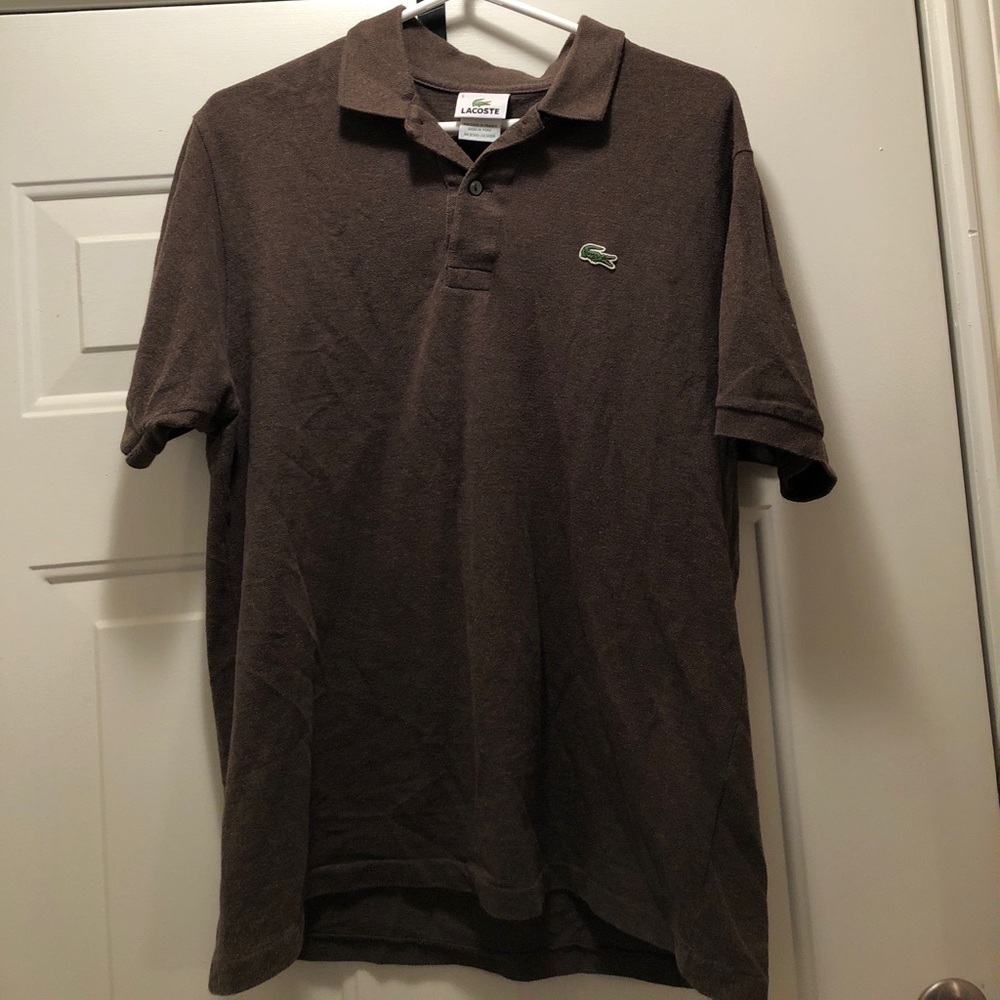 Men’s Mocha Lacoste Polo