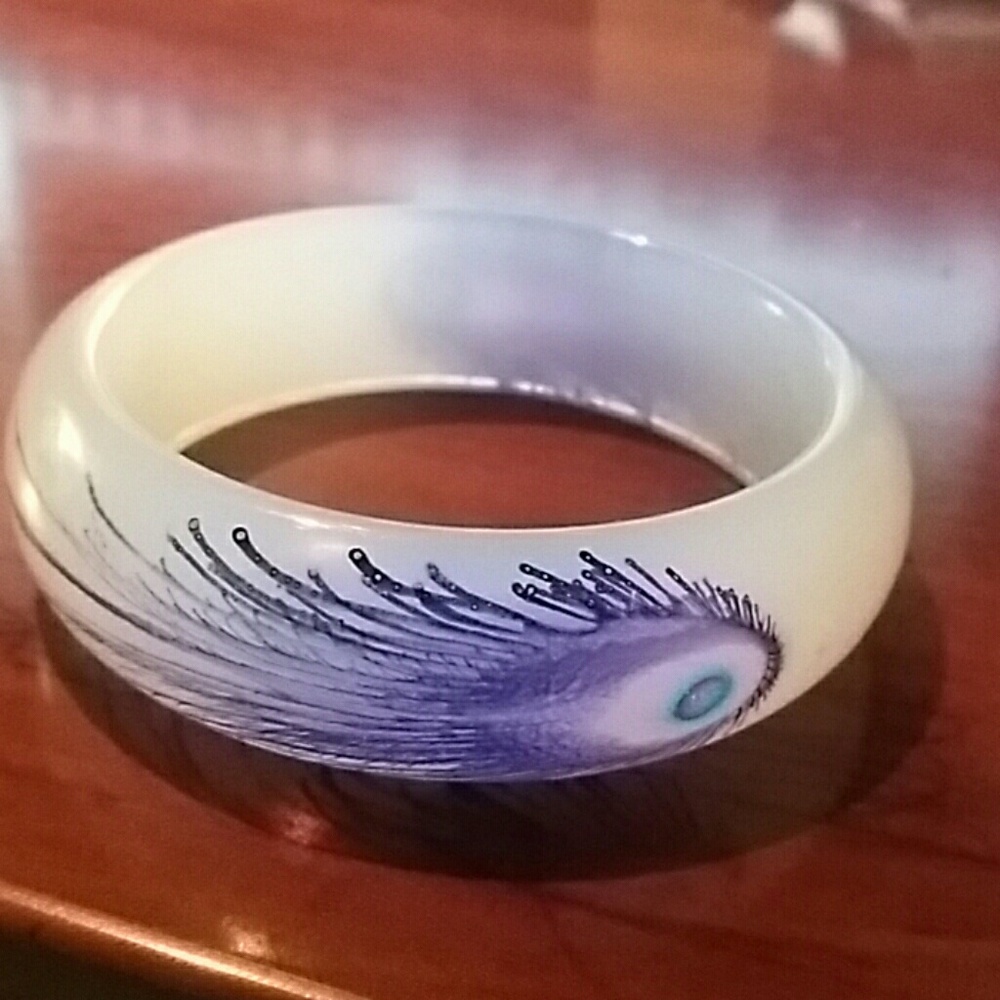 Peacock Feather Bracelet