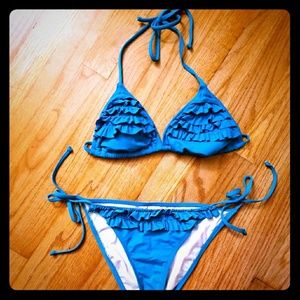 Turquoise Rampage String Bikini