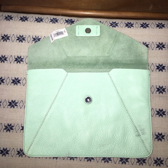 Leather envelope clutch - Picture 2 of 3