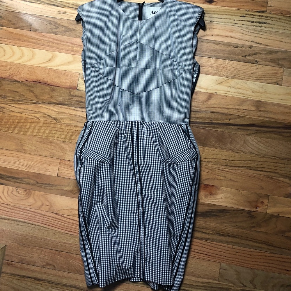 Acne Studios Gingham Dress w Boning