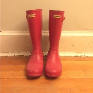 Original red hunter rain boots