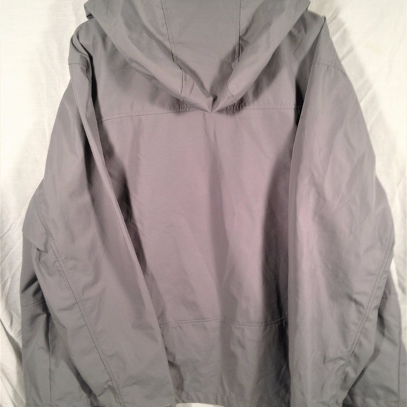 Champion Vintage Solid Gray Hooded Jacket - Picture 8 of 8