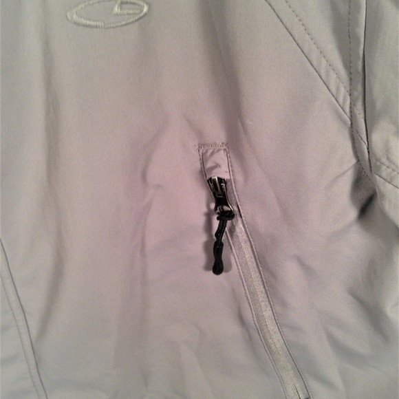 Champion Vintage Solid Gray Hooded Jacket - Picture 4 of 8