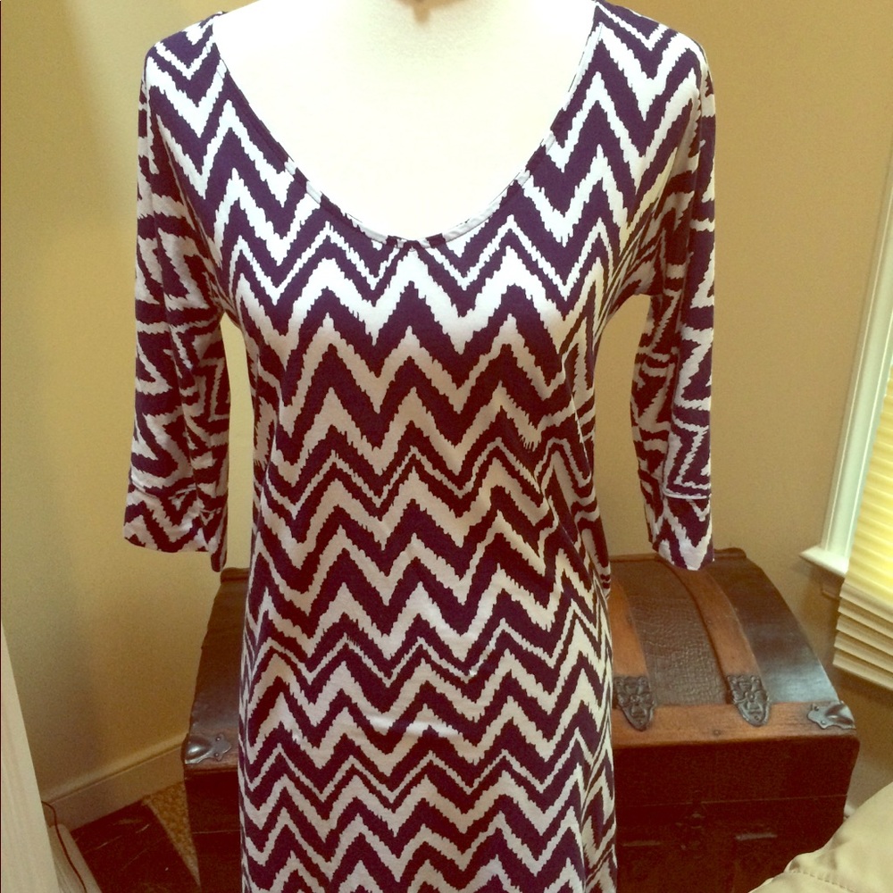 Lilly Pulitzer Navy/White 3 Quarter Sleeve Dress