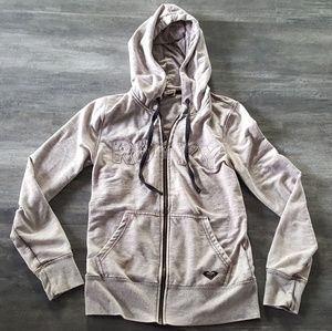 Chocolate Faded Roxy Zip Up