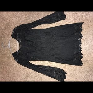 Black lace dress