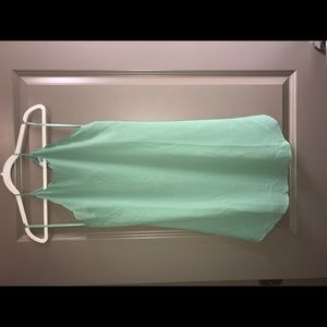 Green chiffon dress