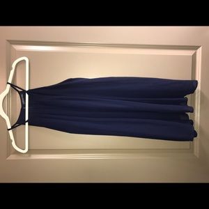 Navy chiffon dress