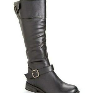 BUCCO Capensis womens black leather boots 7.5