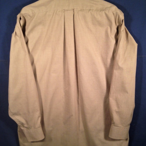 *SOLD*Claybrooke Solid Tan Button Down Shirt - Picture 8 of 8