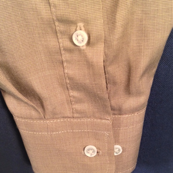 *SOLD*Claybrooke Solid Tan Button Down Shirt - Picture 5 of 8