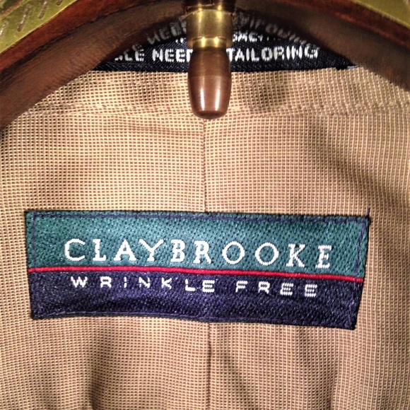 *SOLD*Claybrooke Solid Tan Button Down Shirt - Picture 6 of 8