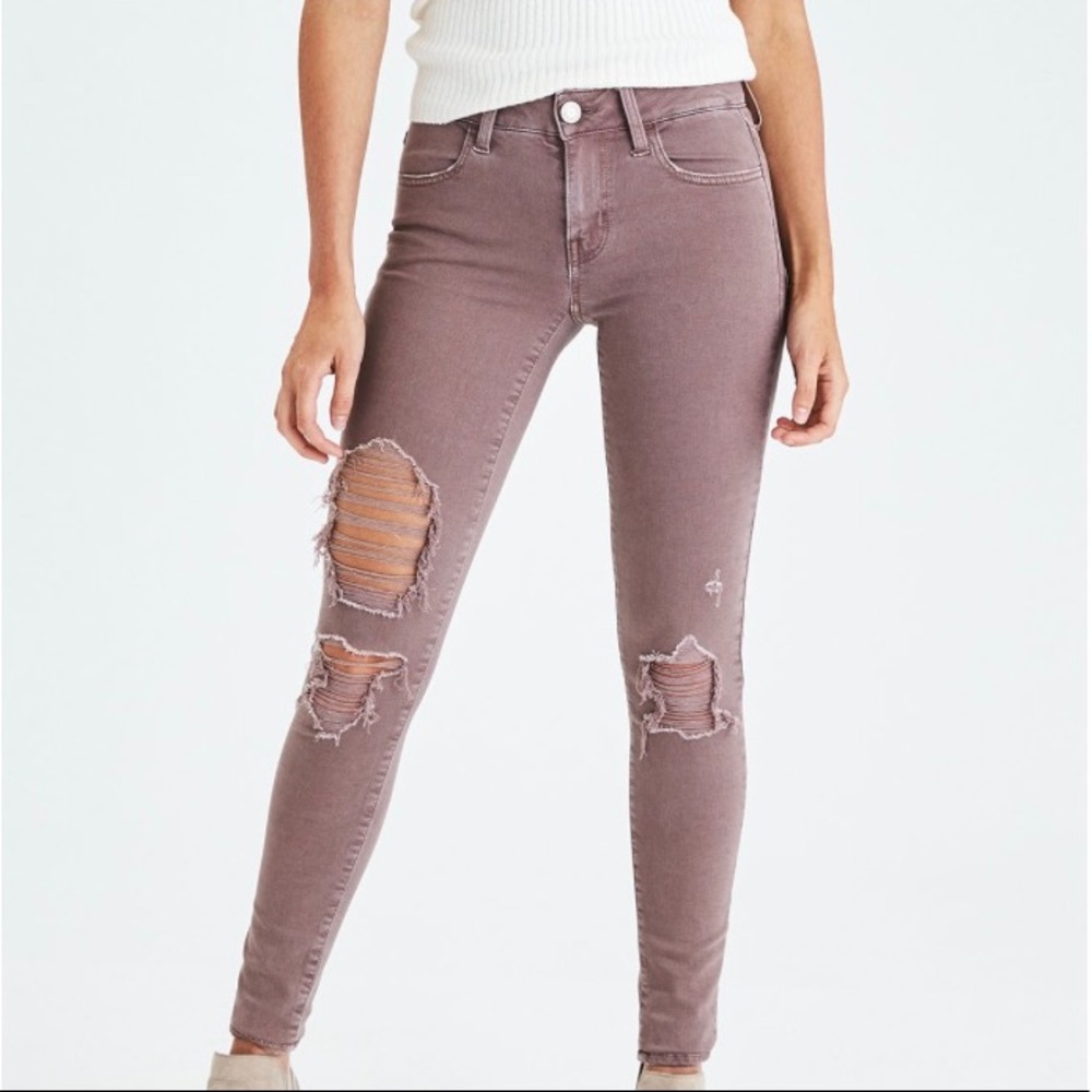 S A L E ‼️AEO | Denim X Sateen Jeggings