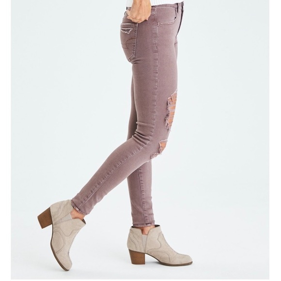 S A L E ‼️AEO | Denim X Sateen Jeggings - Picture 2 of 5