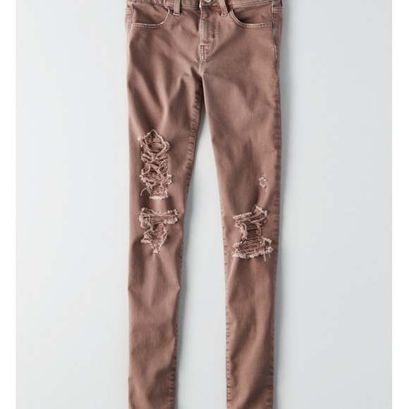 S A L E ‼️AEO | Denim X Sateen Jeggings - Picture 4 of 5