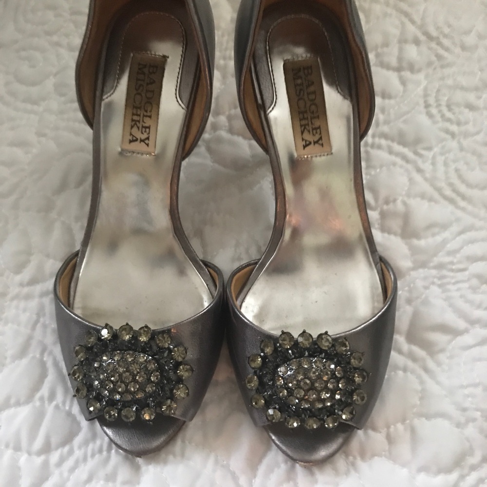 Badgley Mischka Jeweled Heels