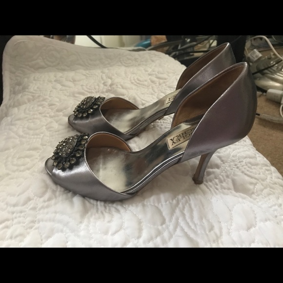 Badgley Mischka Jeweled Heels - Picture 3 of 4