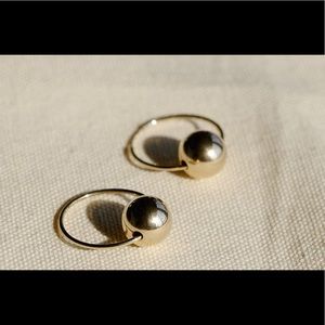 Amarilo, “Winslet” 14 k gold-filled hoop earrings