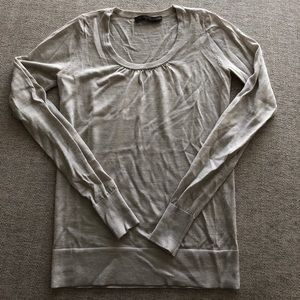 The Limited Shirred Scoopneck Sweater