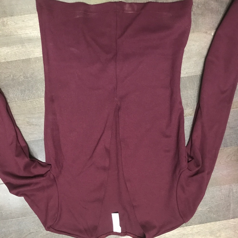American Apparel burgundy top