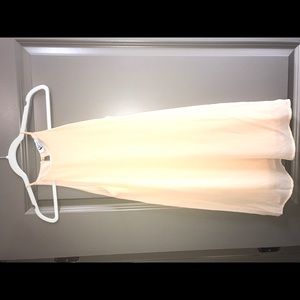 Yellow/cream chiffon dress with lining