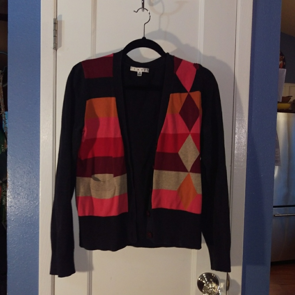 CAbi multi-colored cardigan