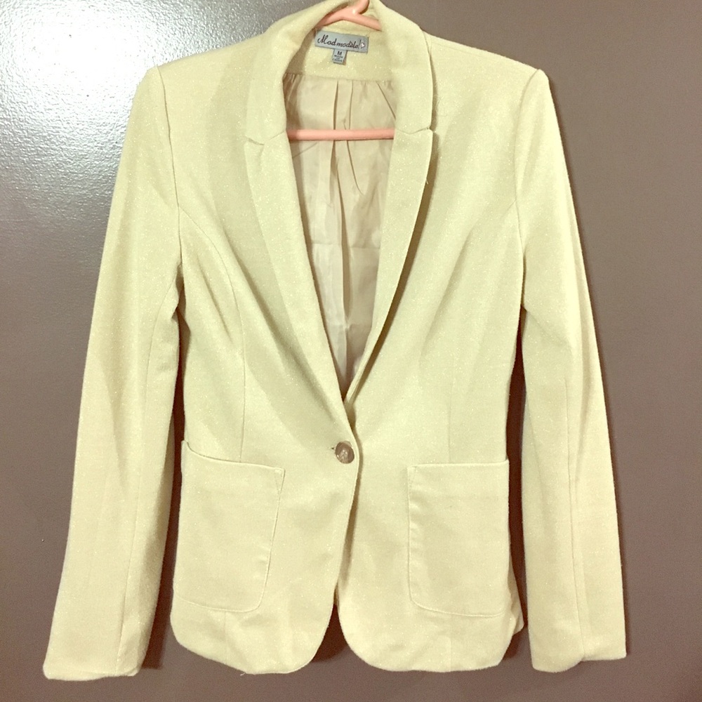 ✨ Sparkly GOLD suit jacket