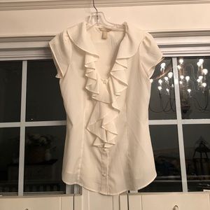 Banana Republic ruffle blouse
