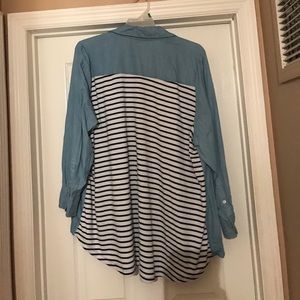 Denim Button-up Shirt