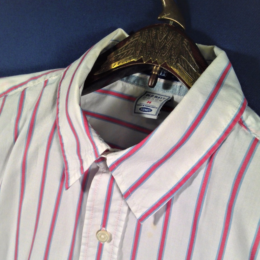 *SOLD*Old Navy Red White Blue Striped Shirt