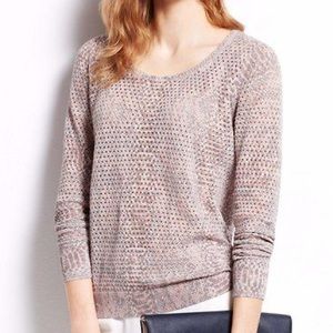 Ann Taylor Python Print Perforated Sweater