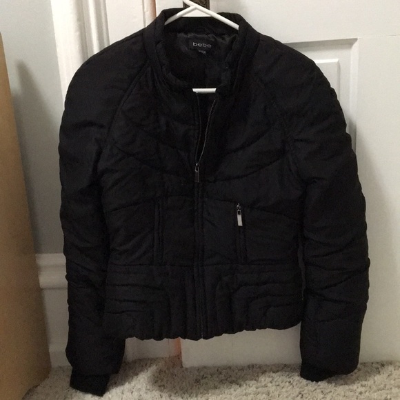bebe down coat