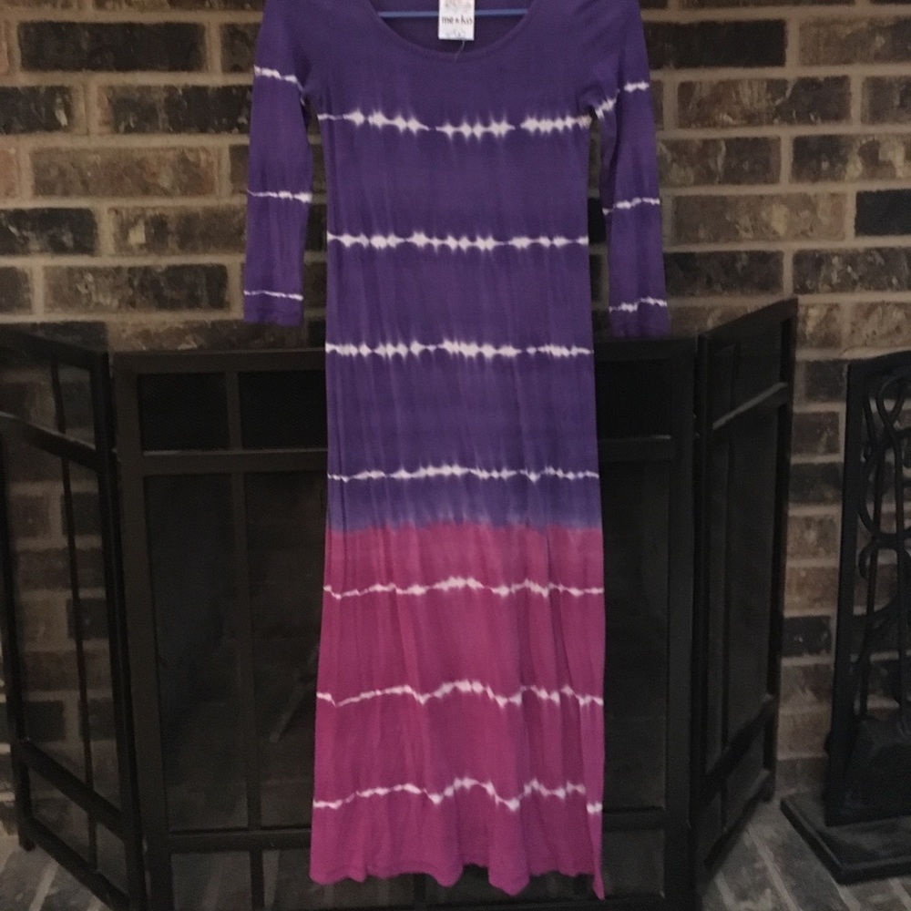 Long pretty ombre purple and pink nightgown