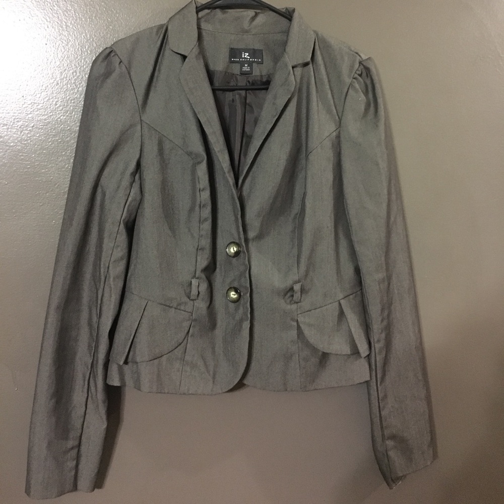 charcoal suit jacket