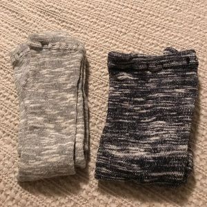 2pr sweater knit tights/leggings