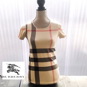 Burberry Britt Check Jersey Tee ❤️