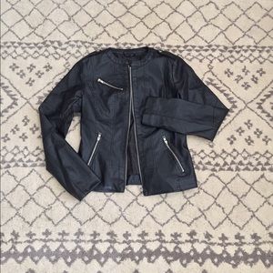 Mossimo faux leather moto jacket small