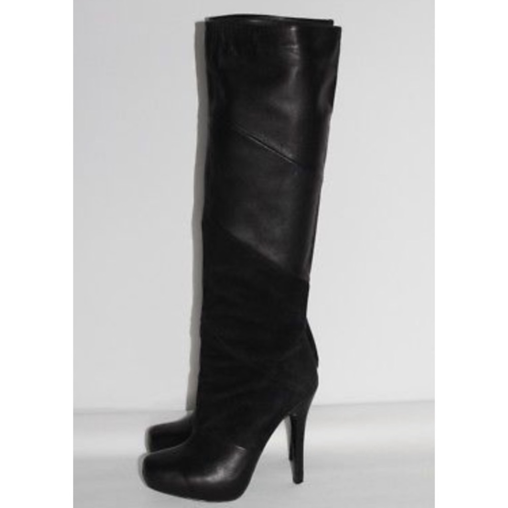 House of Harlow 1960 black leather boots