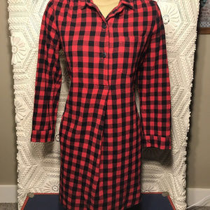 Madewell Tartan Plaid Shirt Dress Flannel Size M