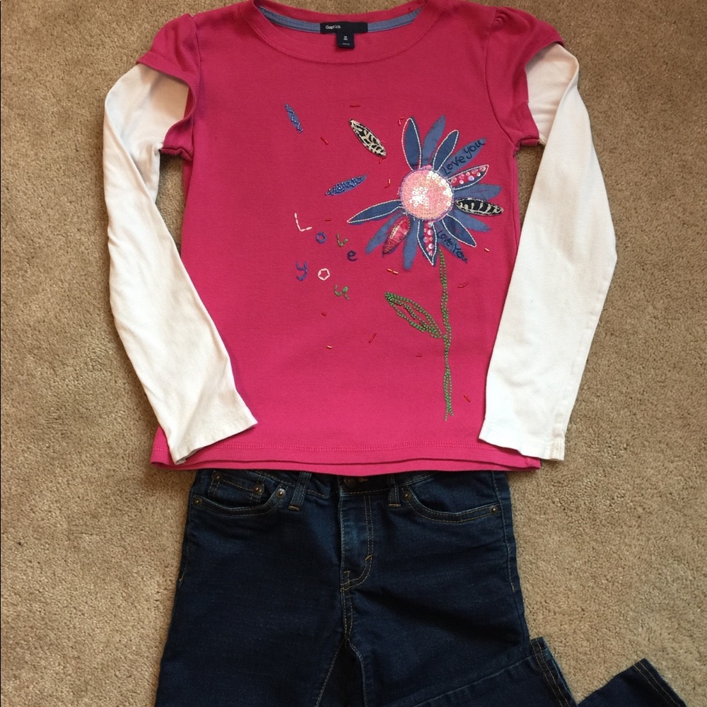 Girls Gap kids long sleeve top