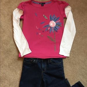 Girls Gap kids long sleeve top