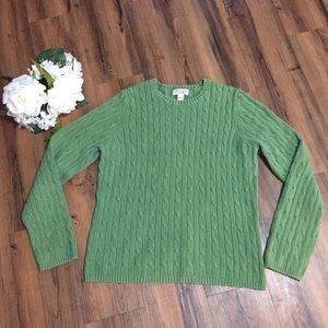 >>5 for $25>> Green Cable Knit Sweater - #087