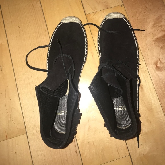 Saint Laurent high-top fringe espadrilles - Picture 3 of 4
