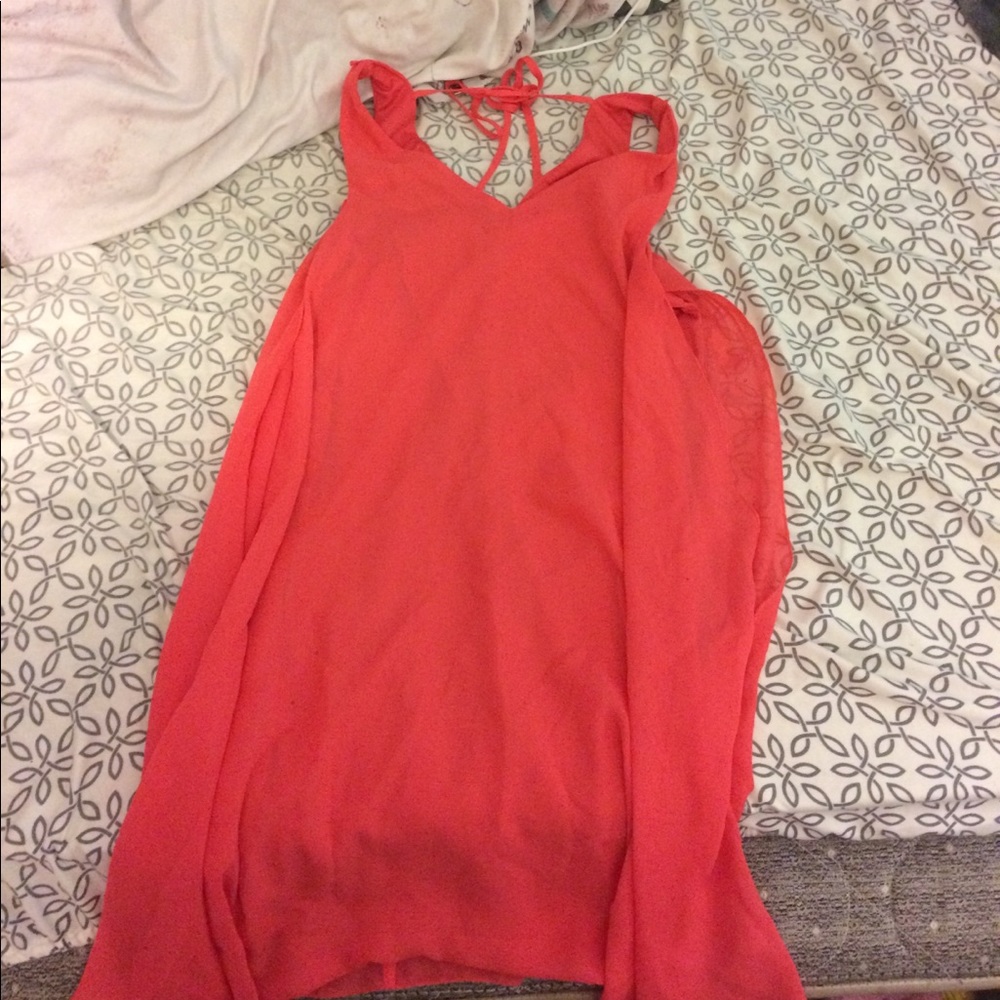 Pink sun/mini dress