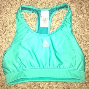 Adidas turquoise sports bra
