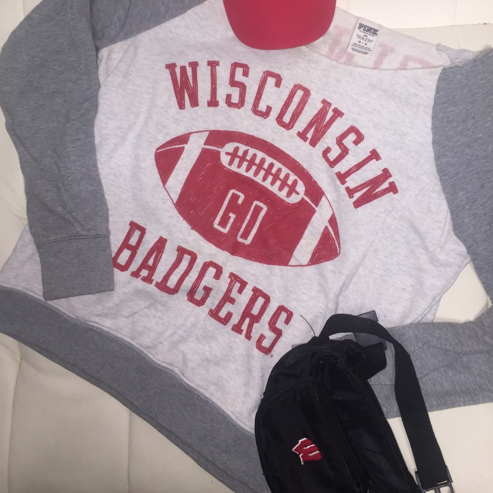 Wisconsin Badgers Pink Sweatshirt