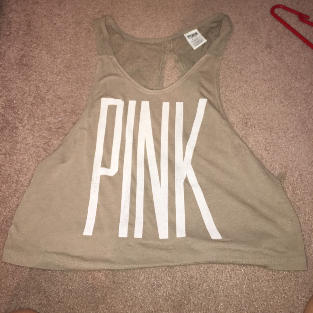 Pink brand tank top