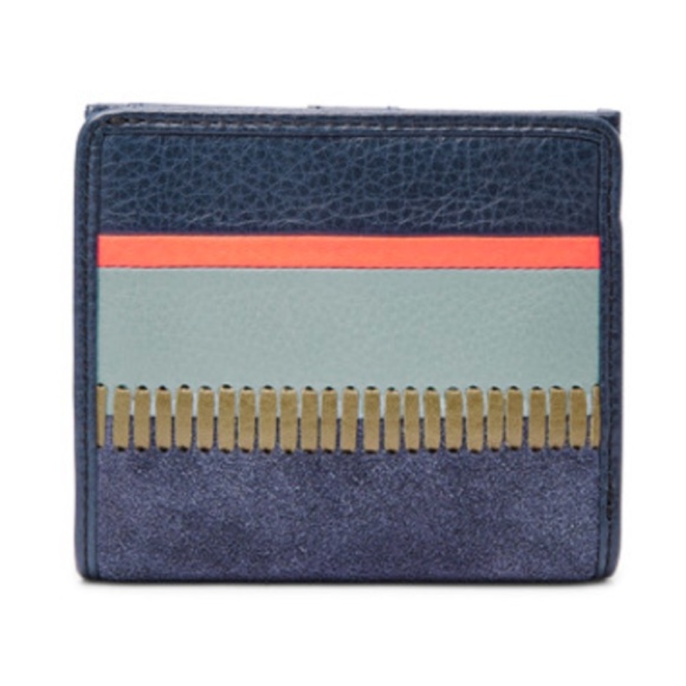 Fossil mini leather multicolor wallet